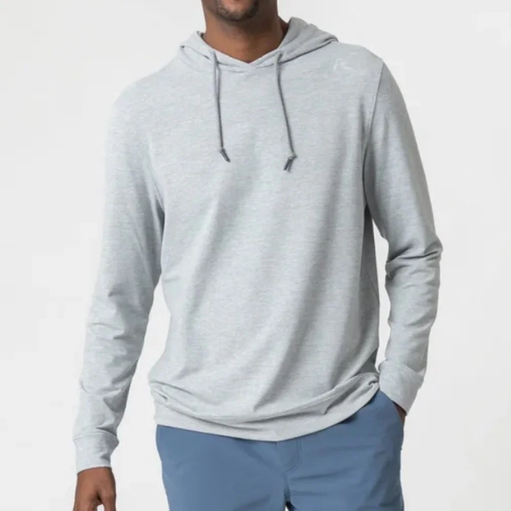 Rhoback Teal Blue Men's S Hesi Performance Hoodie - Picture 3 of 11